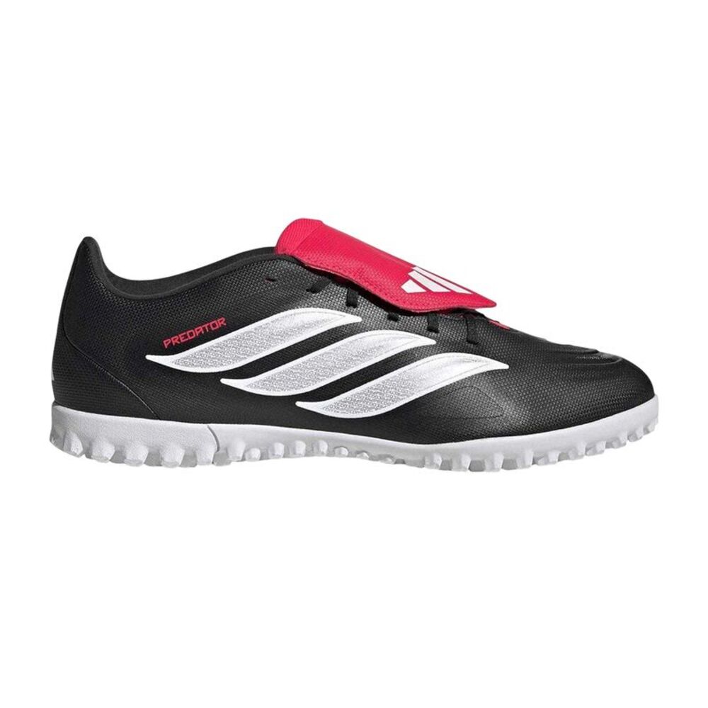 Adidas Mens Predator Club Folded Tongue Astro Turf Sneakers / Black/Red